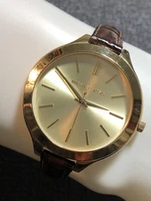 Michael Kors Slim Runway Ladies Gold Tone Dress Watch MK2315 Women’s