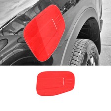 Cubierta de tapa de tanque de gasolina cubierta de llenado de combustible para Ford Ranger 2023-2024 rojo fibra de carbono