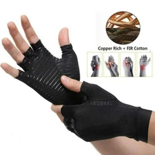 NEW Copper Compression Gloves Arthritis Carpal Tunnel Hand Support Pain Relief 