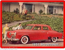 1951 Studebaker Champion  4D  Auto Car Refrigerator / Tool Box Magnet