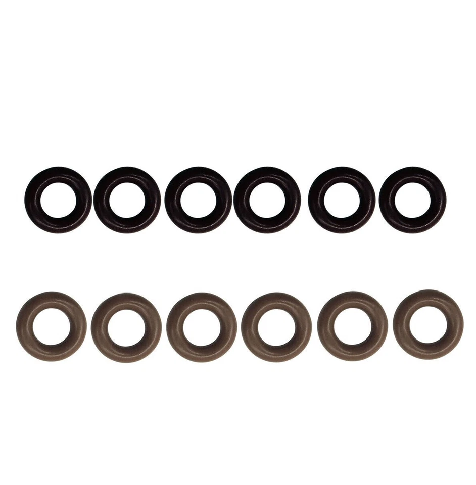 Kit de junta tórica de sello de inyector de combustible OEM superior e inferior para BMW Serie 1 3 5 X3 X5 Z Foto 3 de 4