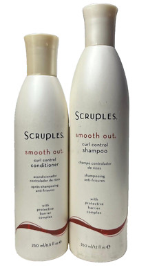 2 pc Combo Scruples Smooth Out Curl Control Shampoo Conditioner