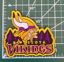 Minnesota Vikings Mountain Iron/Sew On Embroidered Patch Free Tracking!