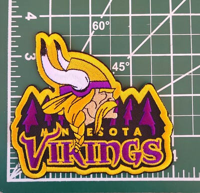 #ad #ad Minnesota Vikings Mountain Iron Sew On Embroidered Patch Free Tracking $4.95