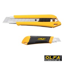 Olfa DL-1 Cuttermesser 18mm , mit Klingenaufbewahrungsbeh&auml;lter, spart Zeit