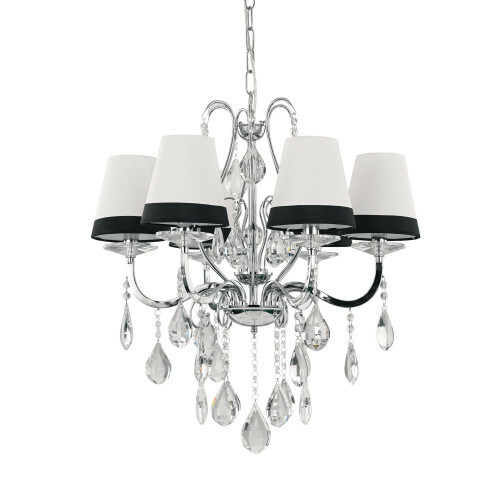 lampadario moderno sospensione in metallo 6 luci DOMUS SP6, IDEAL LUX