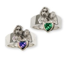 Shih Tzu Ring Handmade Silver Shih Tzu Jewelry SZ13-SR