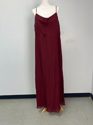 JJ's House Cabernet Cowl Neck A-Line Sleeveless Bridesmaid Dress Sz 18W 90197