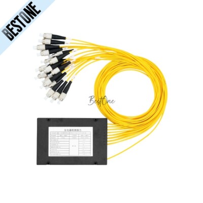FC/UPC 1x4/8/16/32 PLC Fiber Optical Splitter SM FTTH Optic Splitter 1 to 4 8 16