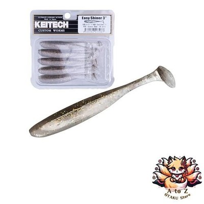 NEW KEITECH Easy Shiner 3-inch 410 Crystal Shad Lure