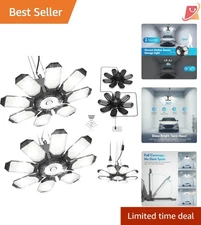 2 Pack Garage Lights LED Deformable Ceiling Motion Sensor Indoor 250W