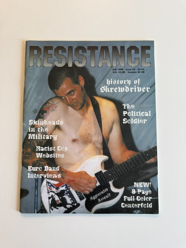 Resistance Magazine Fall 1999 Rare ISD Oi Skinhead B&H Military Brutal Combat