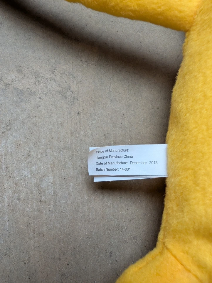 Peluche Jake el perro 14" Cartoon Network Hora de Aventuras Finn Toy Factory 2014 Foto 4 de 4