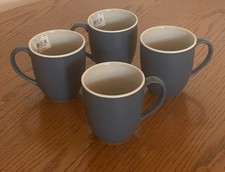 NWT Set of 4 Noritake COLORTRIO BLUE COUPE G0...