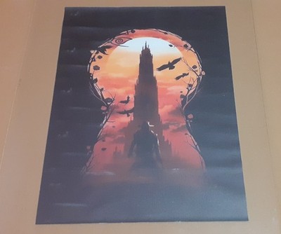 A3 - Der dunkle Turm - Leinwandbild ca. 30x40cm - OHNE RAHMEN - Stephen King A3
