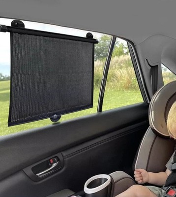 Munchkin Brica White Hot Sun Safety Car Roller Shade Kids - Pack of 2 - NEW