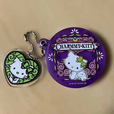 Charming Kitty Spiegel Schlüsselanhänger Heisei Retro Selten Sammlerstück
