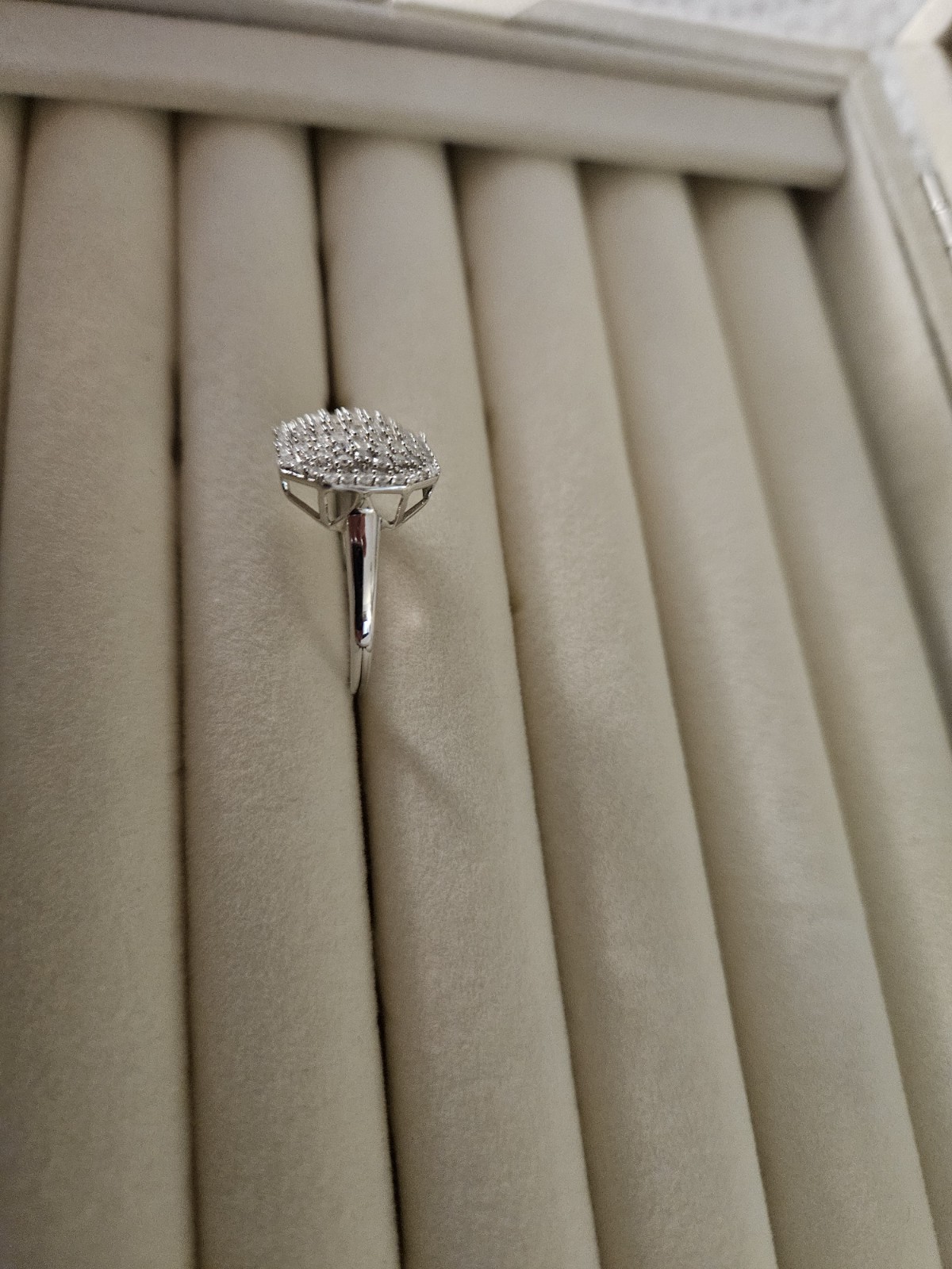 Silver 925 Ring Rectangular White Cubic Zirconia … - image 5