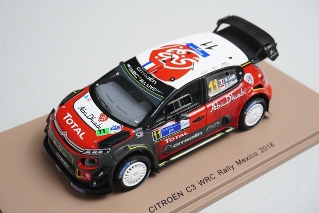 Spark Citroen C3 Wrc Team Citroen Total Abu Dhabi Wrt N 11 Rally Mexico 2018 S.loeb D.elena 1:43 S5962
