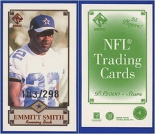 Emmitt Smith 2000 Private Stock #4 PS2000 Stars - #'d 183/298 - very nice!