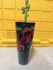 Vaso de Navidad Starbucks vacaciones 2024 silicona pajita topper 24 OZ