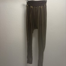 Balera Dancewear Shiny Gold Bronze Brown Hip Hop Leggings Pants Size SA