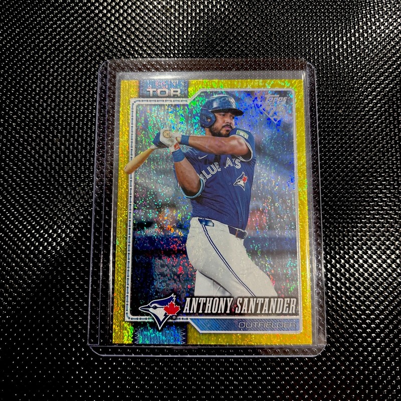 2026 Topps Series 2 Anthony Santander Yellow Holo Foil /399 #402 Blue Jays
