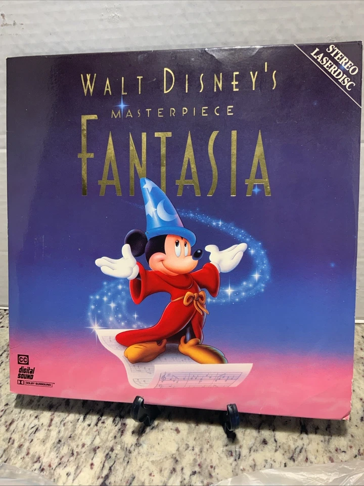 FANTASIA Walt Disney Masterpiece (Laserdisc) 2-Disc Mickey Mouse GREAT FILM! - Image 4 of 4