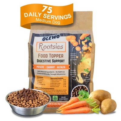 Rootsies Dog Food Topper   Gentle Daily Digestive Support for Sensitive Stoma...