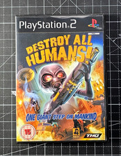 PlayStation 2 Destroy All Humans PAL Custom Case NO Game No Manual