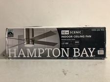 Hampton Bay 92302 52" Integrated LED Ceiling Fan, Brushed Nickel, Hugger Style
