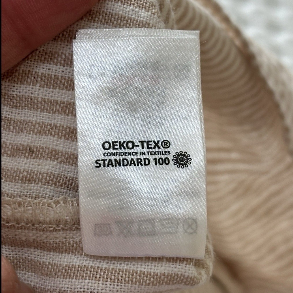 Rylee And Cru Striped Linen Casual Lounge Set Ecru Boys Size 2-3y NWT