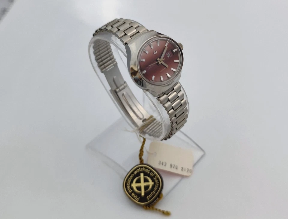 Zodiac NOS ZODIAC Date Ref 342 970 2120 Oval Stainless Steel Ladies Watch SALE - Image 4 of 4