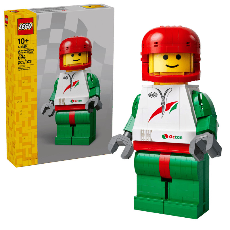 Lego Upscaled Racing Driver 40819 New &Sealed Set Giant Minifigure