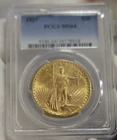 1927 US $20 Saint Gaudens Double Eagle Gold Piece PCGS MS64