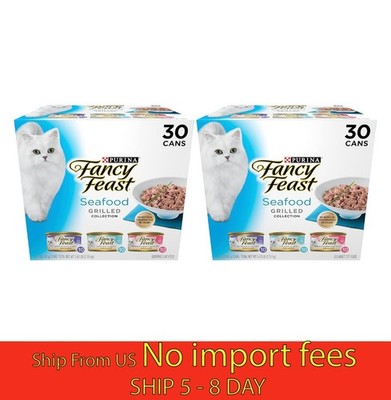 Fancy Feast Grilled Seafood Cat Food 3oz 60 Pack...(a19.5)