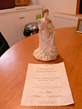 A  LOVELY LIMITED EDITION COALPORT  HEIRLOOM "REBECCA" FIGURE OF THE YEAR 1999 .