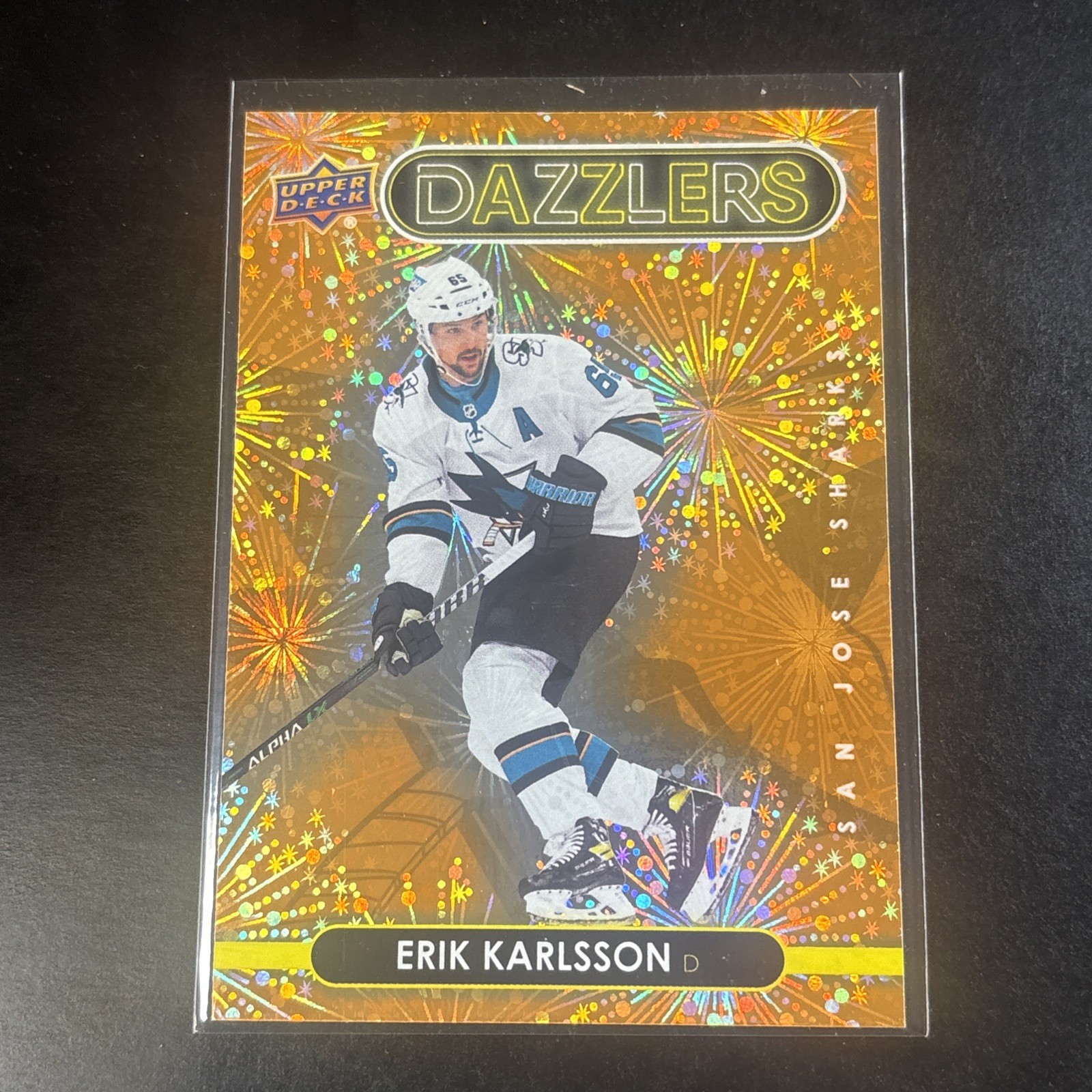 2021-22 Upper Deck Dazzlers Orange #DZ87 Erik Karlsson A9