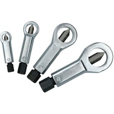 4pc Nut Splitter Cracker Remover Set Damaged Seized Nuts Cutter 9mm - 27mm