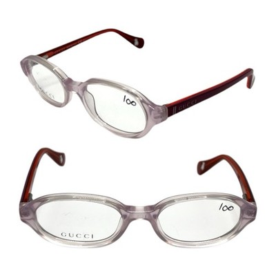 Gucci GG5002/C Designer Brillengestell - Rot / Transparent - Made in Italy