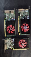 Lot of 3 AMD Radeon R5 340X 2GB GDDR3 CN-0X0CVJ LP Graphics Video card