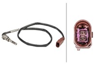 1X Hella 6PT 358 181-011 Sensor Abgastemperatur FüR VW