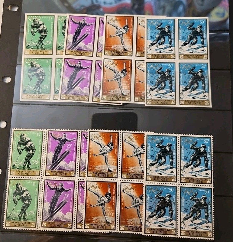 Guinea-Winter Olympics-Unlisted Imperf Blocks