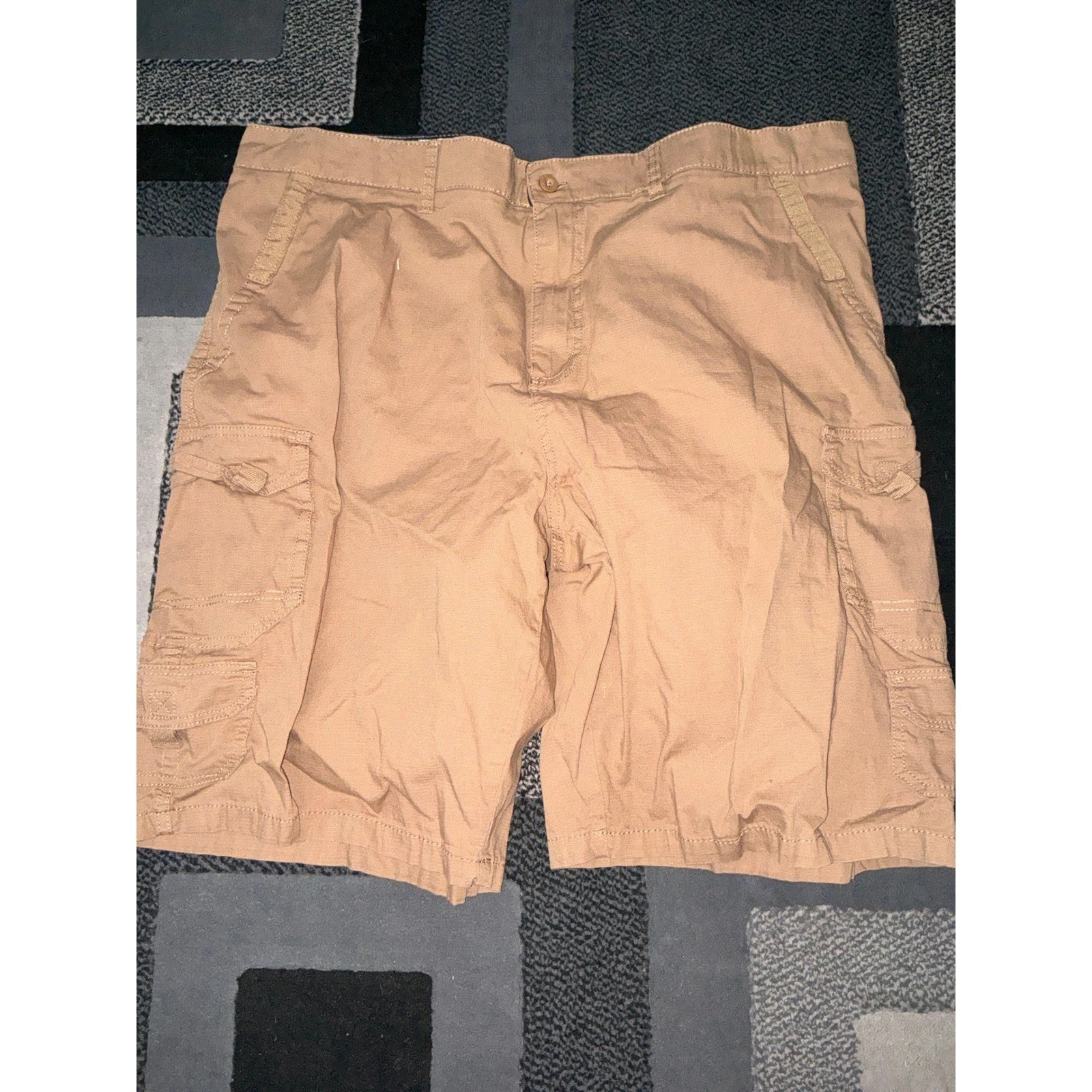 Beverly Hills Polo Club Cargo Shorts Mens 44 Tan