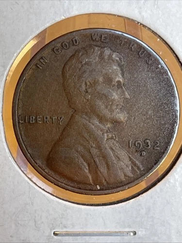 1932 D Lincoln Cent Wheat Penny- Denver, Fine/VF Details Lot H45C