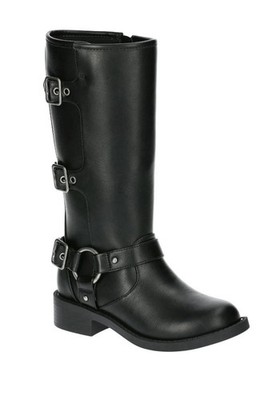 Madden NYC Big Girls Size 5 Faux Leather Tall Fashion Moto Boots . NWT