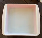 1950s Vintage Pyrex Flamingo Pink #222 8 Inch Square Casserole Baking Dish