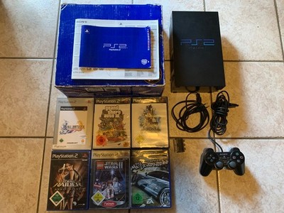 PlayStation 2 Konsole (Fat) mit OVP, Spielen, Controller und Kabeln SCPH-39004
