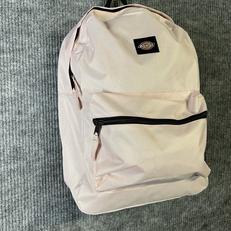 Nueva Mochila Dickies Rosa 2 Bolsillos Botella de Agua Bolsillo Lateral Escuela Todos los Días Foto 3 de 4