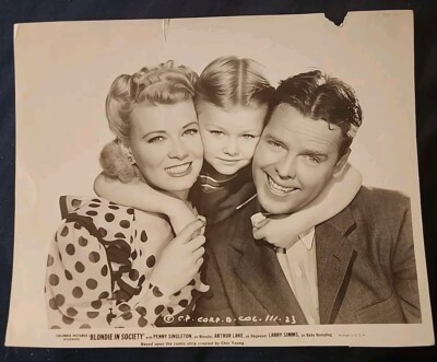 ARTHUR LAKE Penny Singleton Blondie In Society VTG BOB Board ESTATE 8X10 PHOTO
